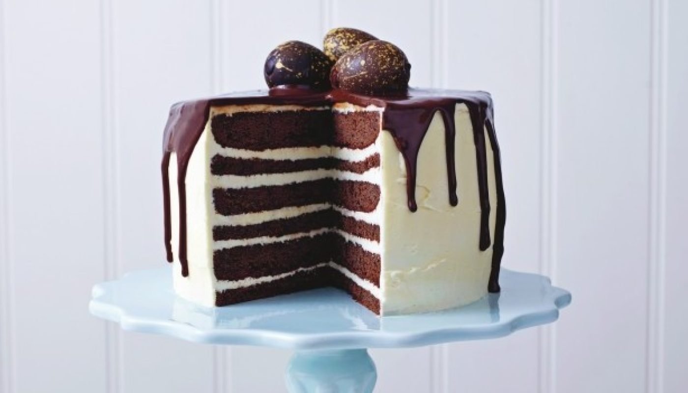 Marks and Spencer Chocolate and Vanilla Drizzled Cake