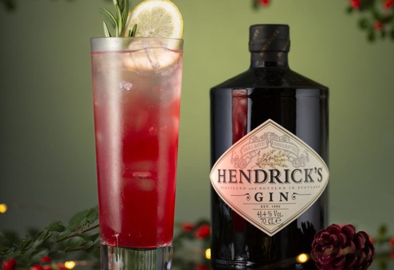 Christmas Cranberry Fizz Hendrick's Gin