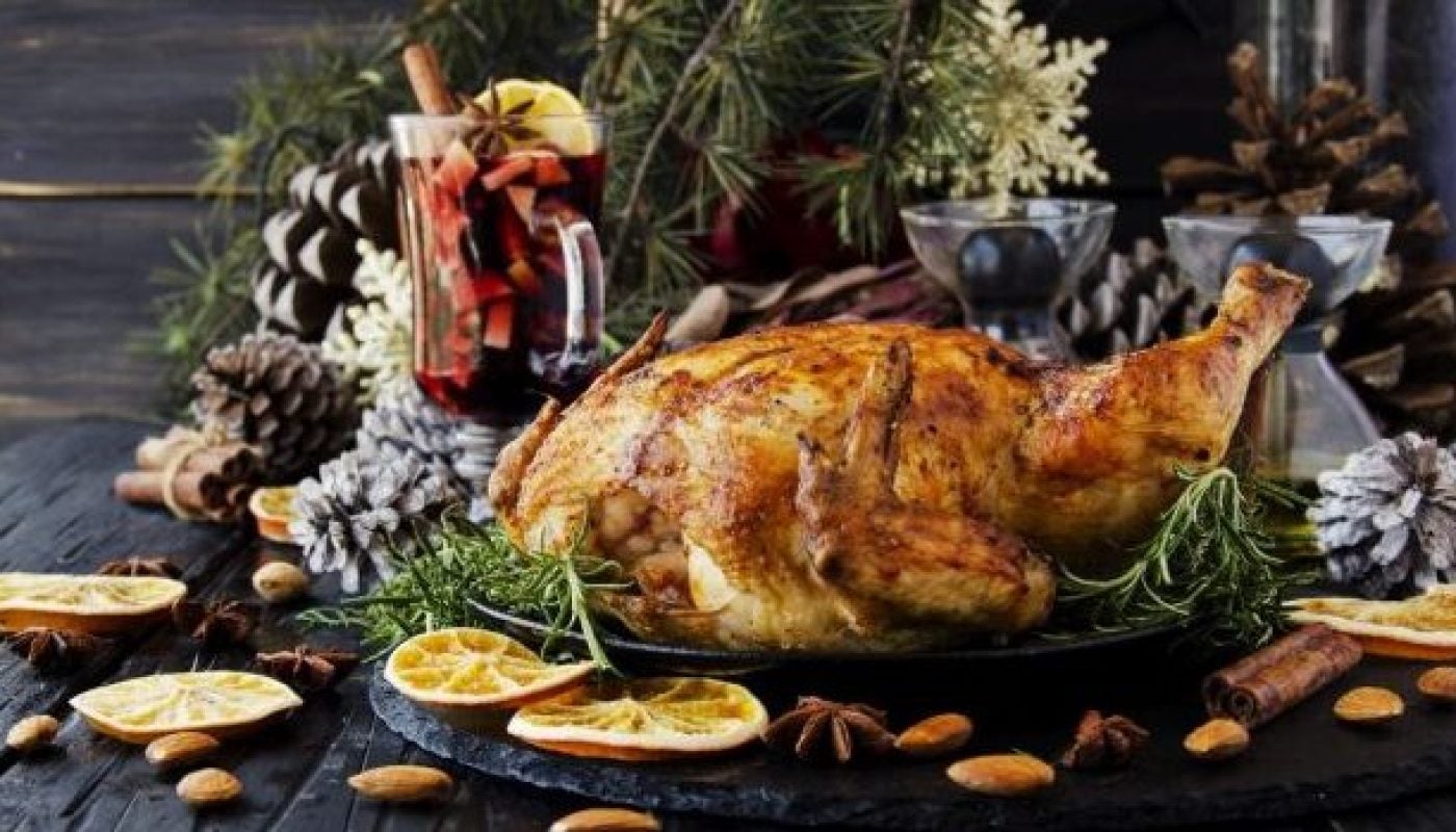 Baked chicken for Christmas or New Year