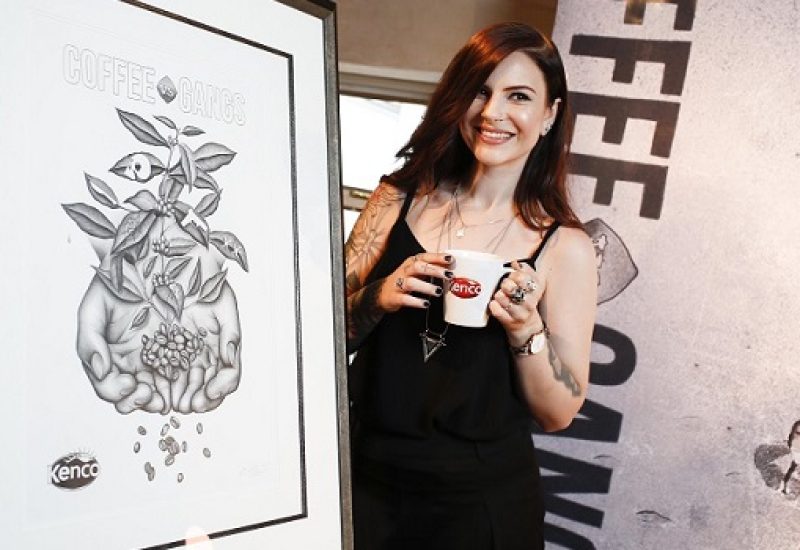 Tattoo Artist Cally-Jo Portrayed Hope at Kenco's Coffee Vs. Gangs Campaing Launch