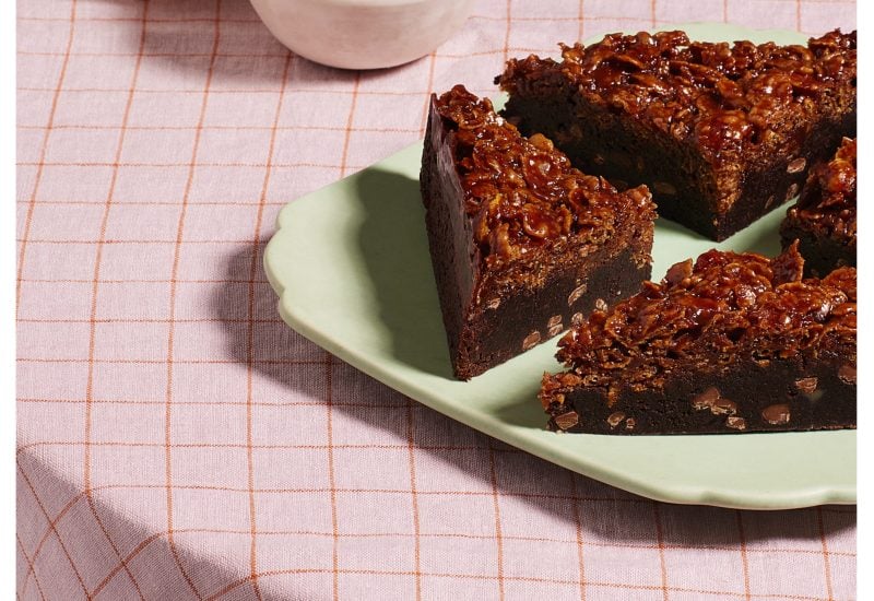 Cornflake Nutella Brownies from the Finch Bakery Cookbook