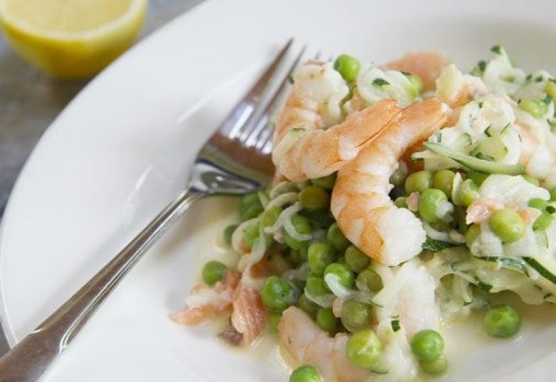 Creamy Smoked Salmon Courgetti