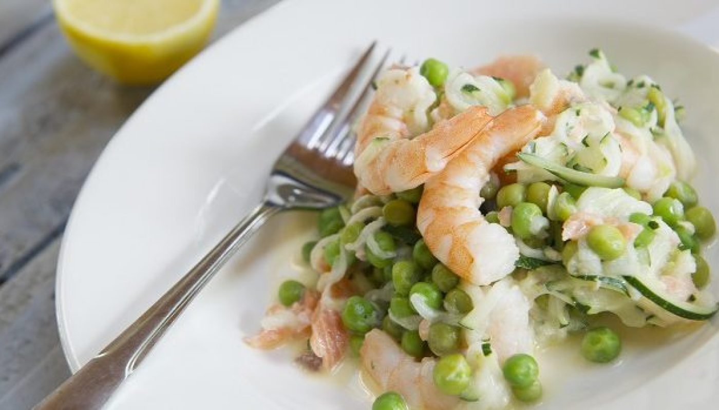 Creamy Smoked Salmon Courgetti