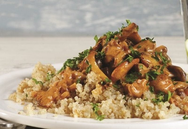 Creamy Mushroom and Quinoa Stroganoff by Rosanna Davison