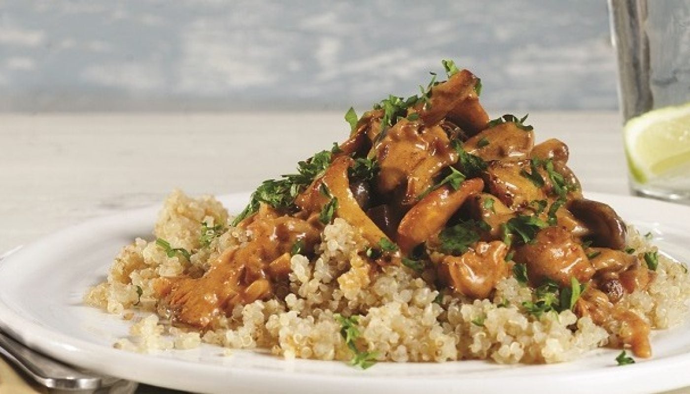 Creamy Mushroom and Quinoa Stroganoff by Rosanna Davison
