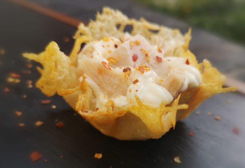 Crunchy Parmesan baskets