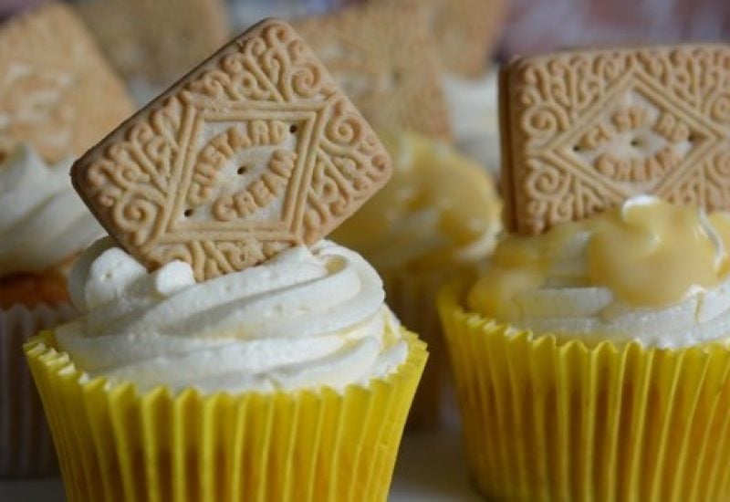 Custard cream cupcakes Karyn Ryan
