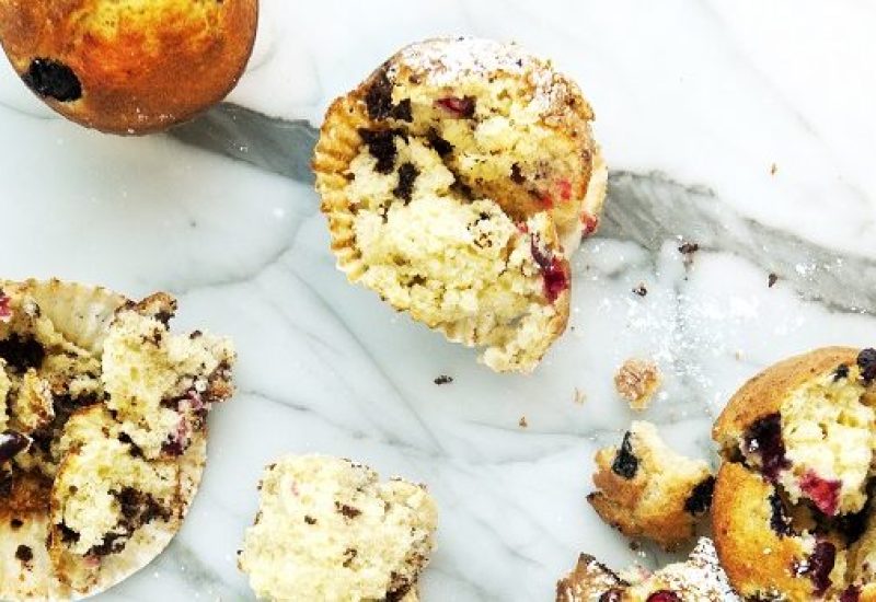 Blueberry and Banana Muffin Recipe by Chef Gareth Mullins from The Marker Hotel