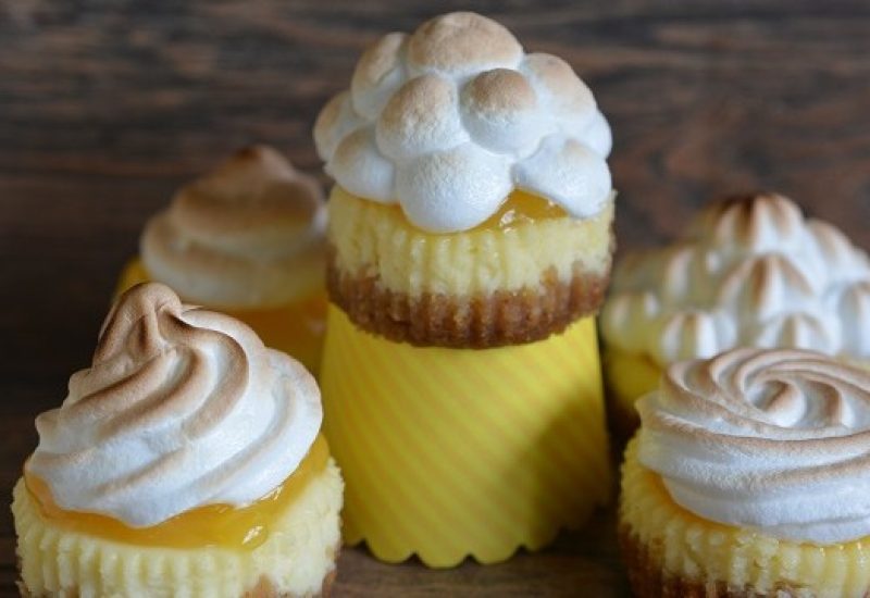 Mini Lemon Meringue Pie Cheesecakes Recipe by Karyn Ryan