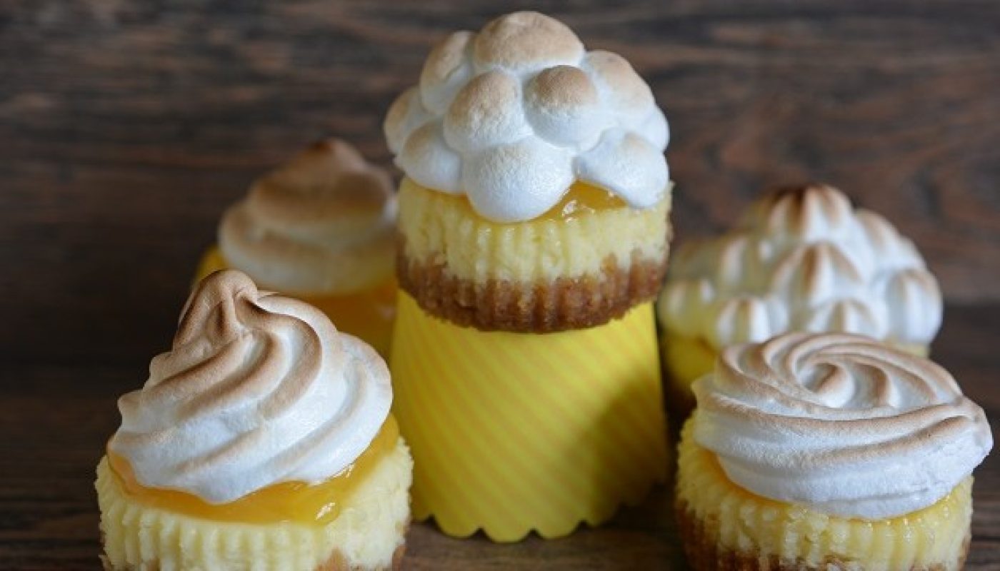 Mini Lemon Meringue Pie Cheesecakes Recipe by Karyn Ryan