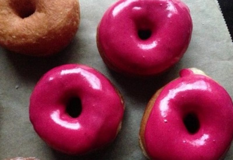 Cranberry Glazed Ring Doughnuts Recipe by Niamh Mannion
