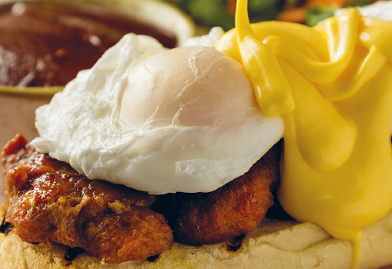 Eggs Benedict with Chorizo Patties Recipe By Simon Delaney