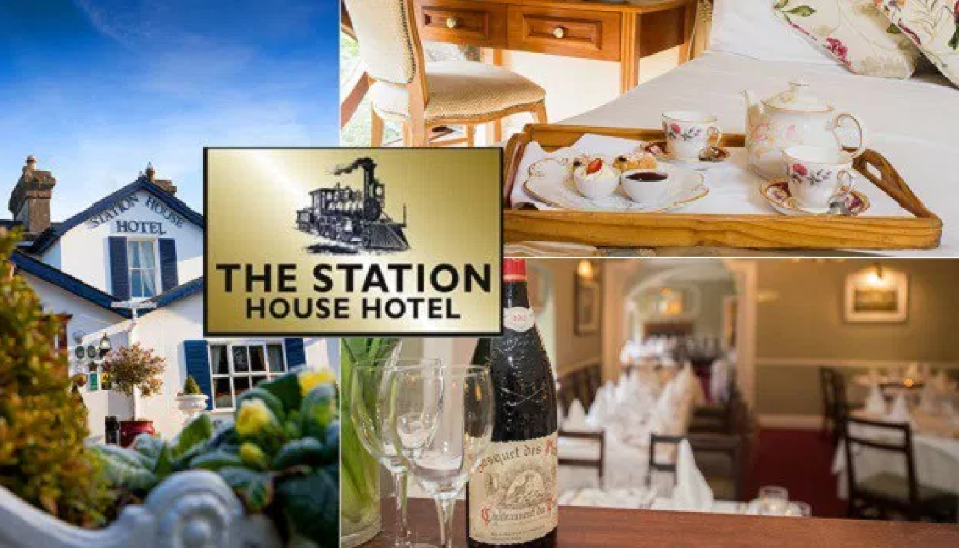 Enjoy a 1 night stay for 2 people with a 3 course evening meal, 1/2 bottle of wine, breakfast and late checkout at The Station House Hotel in Meath for €99