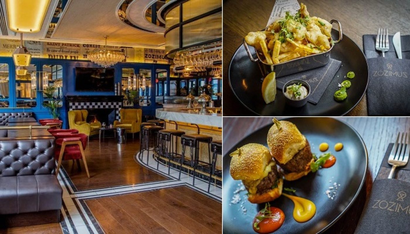 Enjoy a Exclusive Experience - 3 Course Meal for Two People and a Glass of Wine Each at Zozimus Bar for only €45
