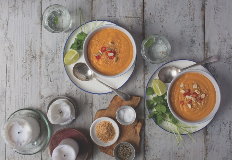 Finn carrot coriander and coconut soup