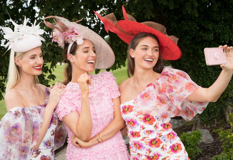 TV presenter & stylist, Ciara O’Doherty, pictured alongside models Simona Va and Sophie O’Flaherty at the launch of The 4* Galmont Hotel & Spa’s #GalmontGirlSquad competition to find race week’s most fabulously stylish friends. Photo Martina Regan