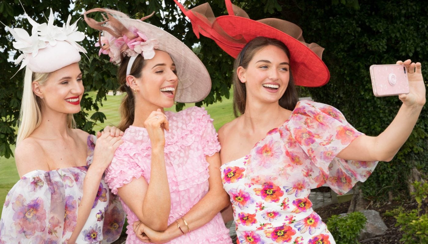 TV presenter & stylist, Ciara O’Doherty, pictured alongside models Simona Va and Sophie O’Flaherty at the launch of The 4* Galmont Hotel & Spa’s #GalmontGirlSquad competition to find race week’s most fabulously stylish friends. Photo Martina Regan