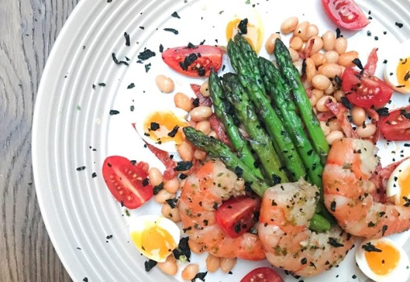 Garlic and Seaweed Marinated Prawns Recipe