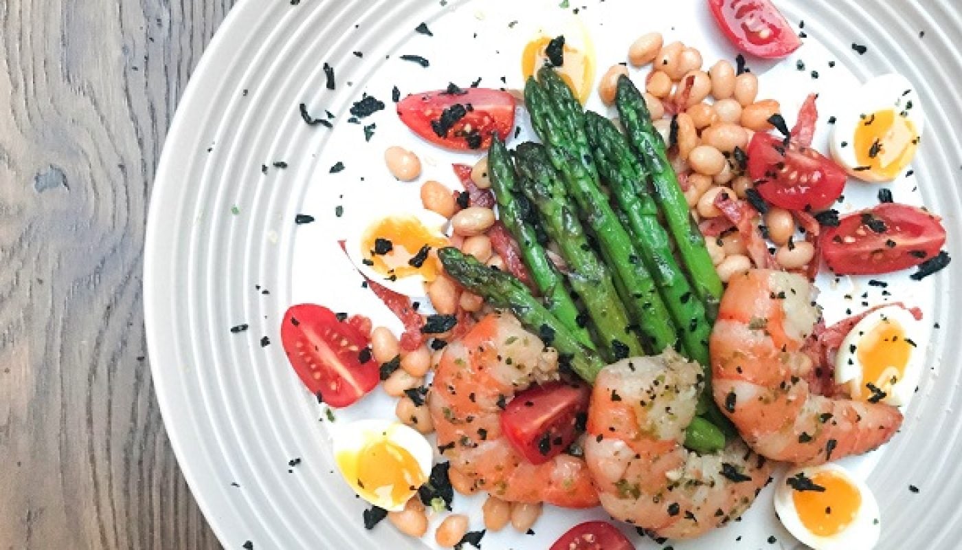 Garlic and Seaweed Marinated Prawns Recipe