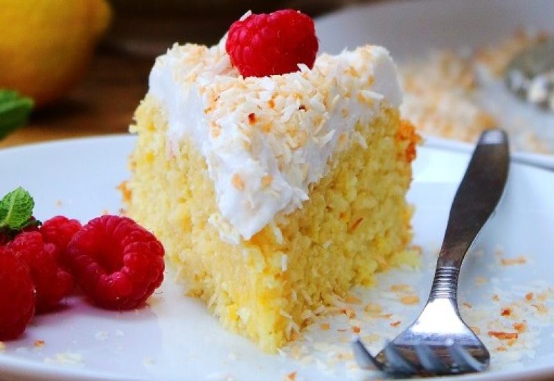 Grain Free Lemon Cauliflower Cake