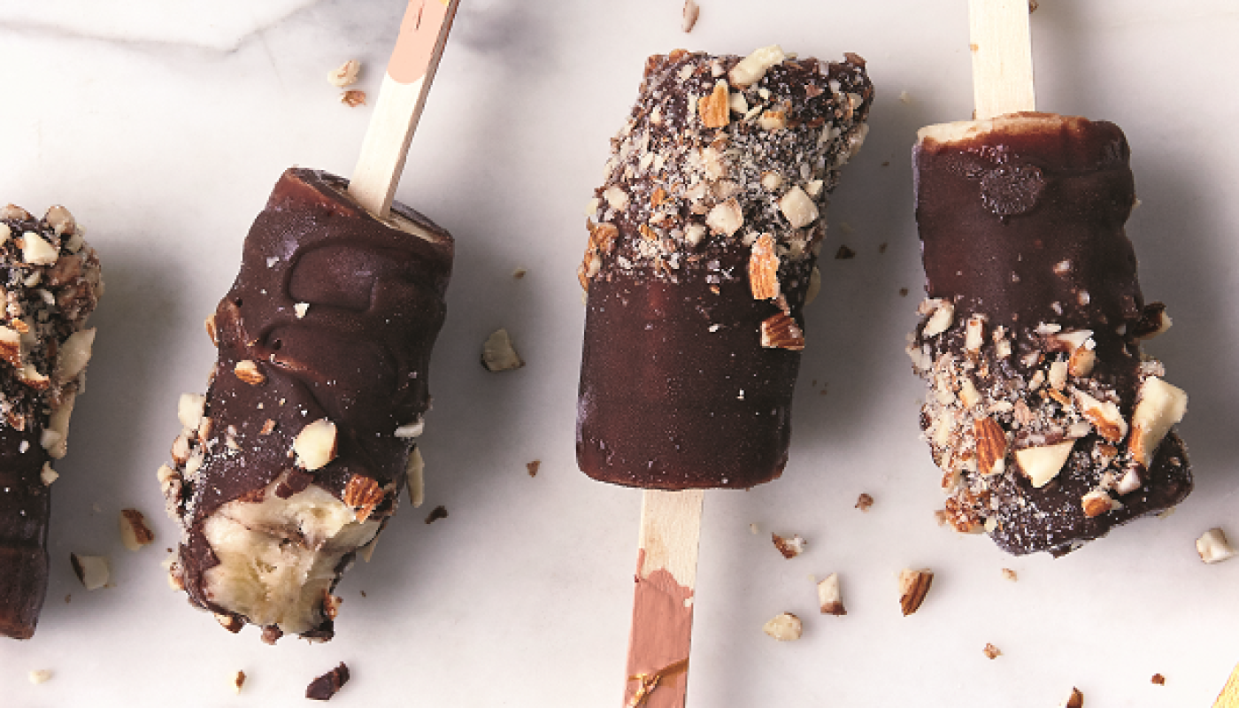 Chocolate Coated Banana Ice Pop Recipe from the Eat Smart Cookbook