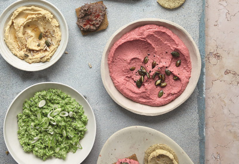 Houmous 3 Ways Recipe from Eat Smart
