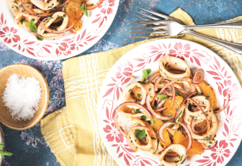 Hairy Bikers Marinated squid recipe