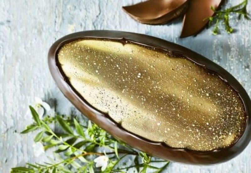 Hand Decorated Belgian Milk and Dark Chocolate Egg €30