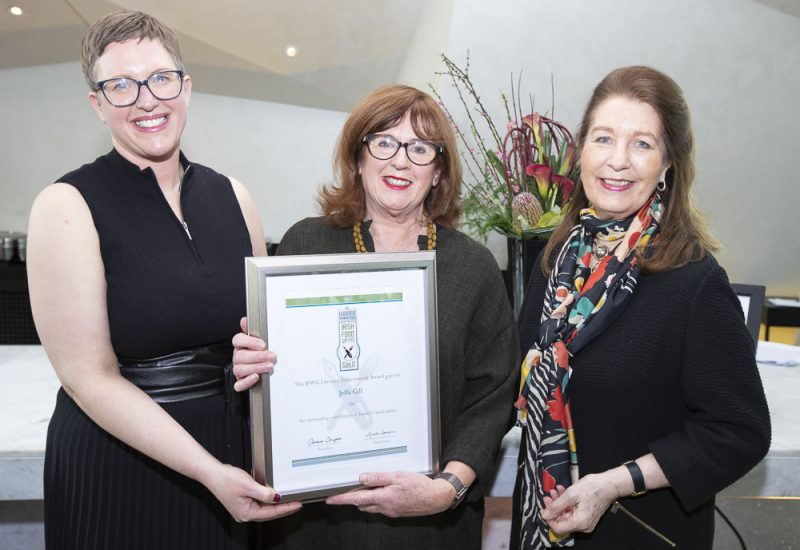 Kristin Jensen, who was then IFWG Chair, Jeffa Gill of Durrus Cheese and IFWG President Georgina Campbell.