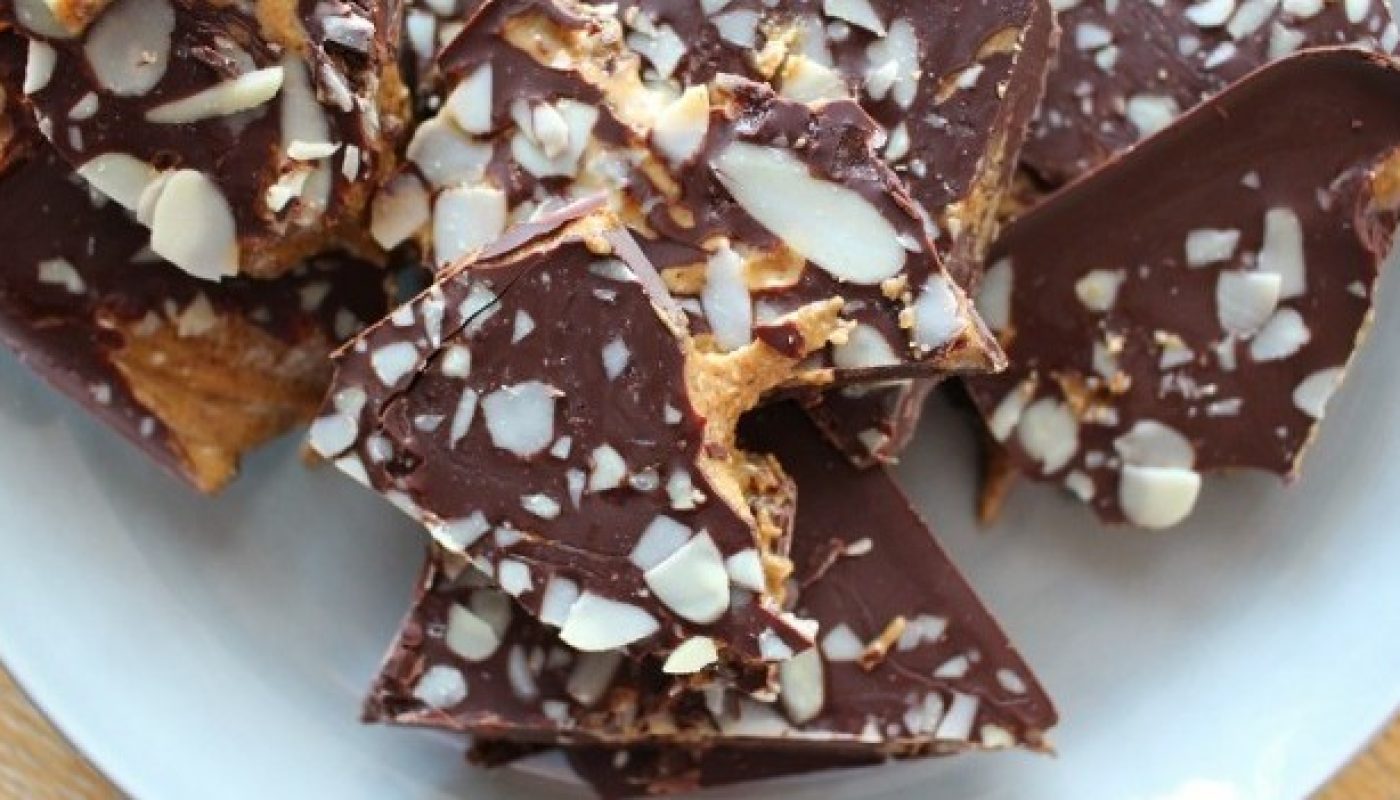 Chocolate Almond Butter Bark Recipe by The Wonky Spatula
