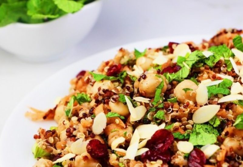 Allspice Dressed Carrot, Quinoa and Chickpea Salad Goodfood Goddess