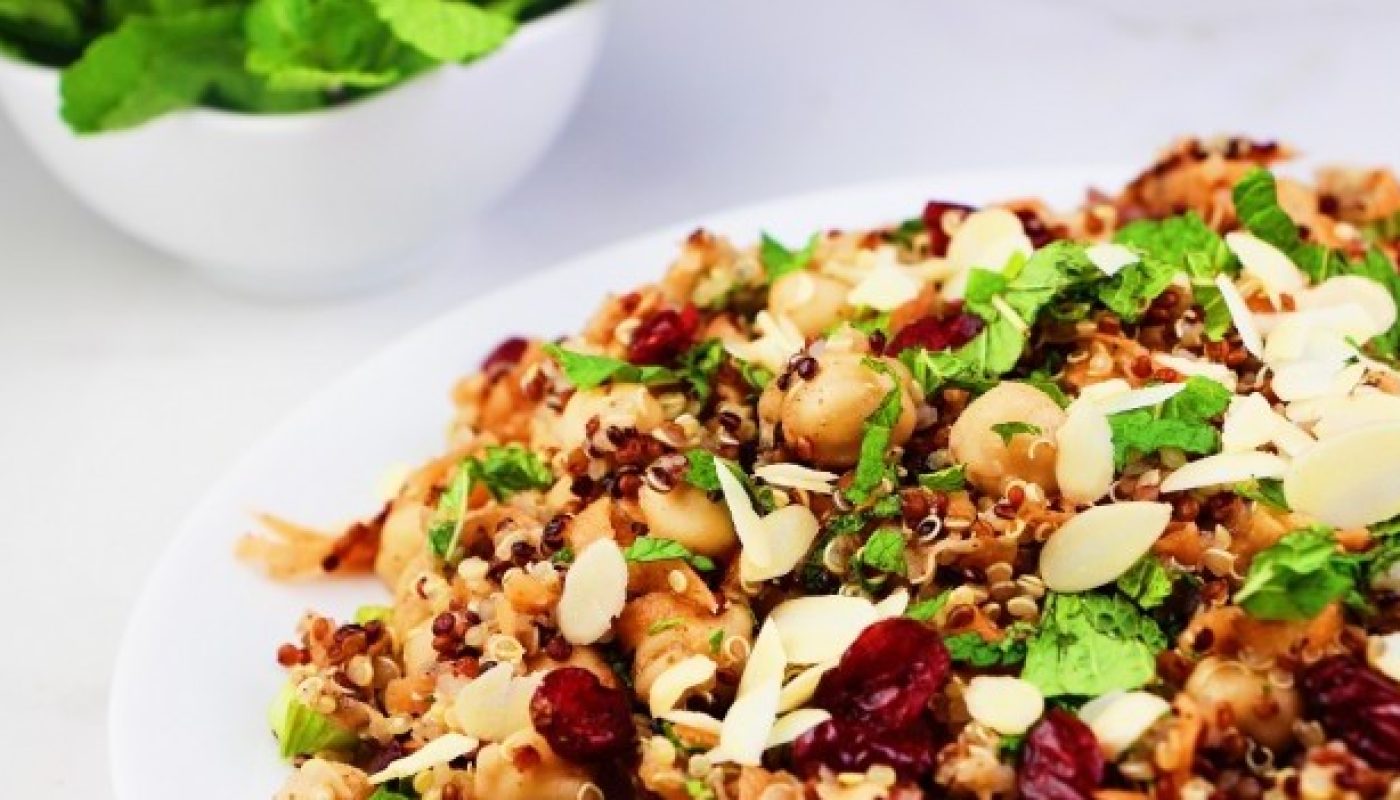 Allspice Dressed Carrot, Quinoa and Chickpea Salad Goodfood Goddess