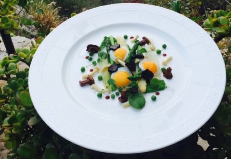 Truffle, Asparagus and Quail Egg Salad Recipe by Chef Benjamin Patterson