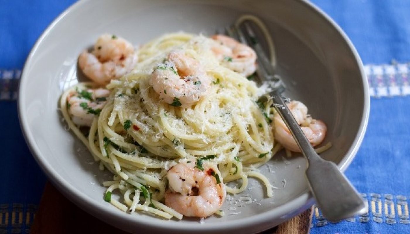 Chilli, Lemon & Prawn Spaghetti Recipe by Jette Virdi