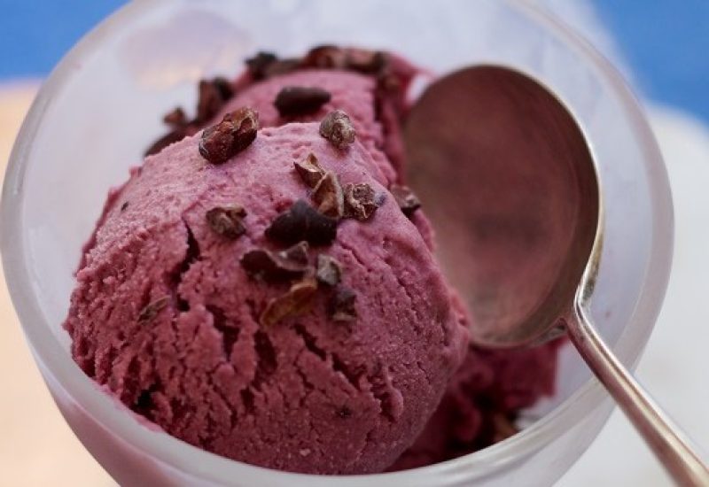 Blackberry Ice Cream Recipe Video by Jette Virdi for TheTaste