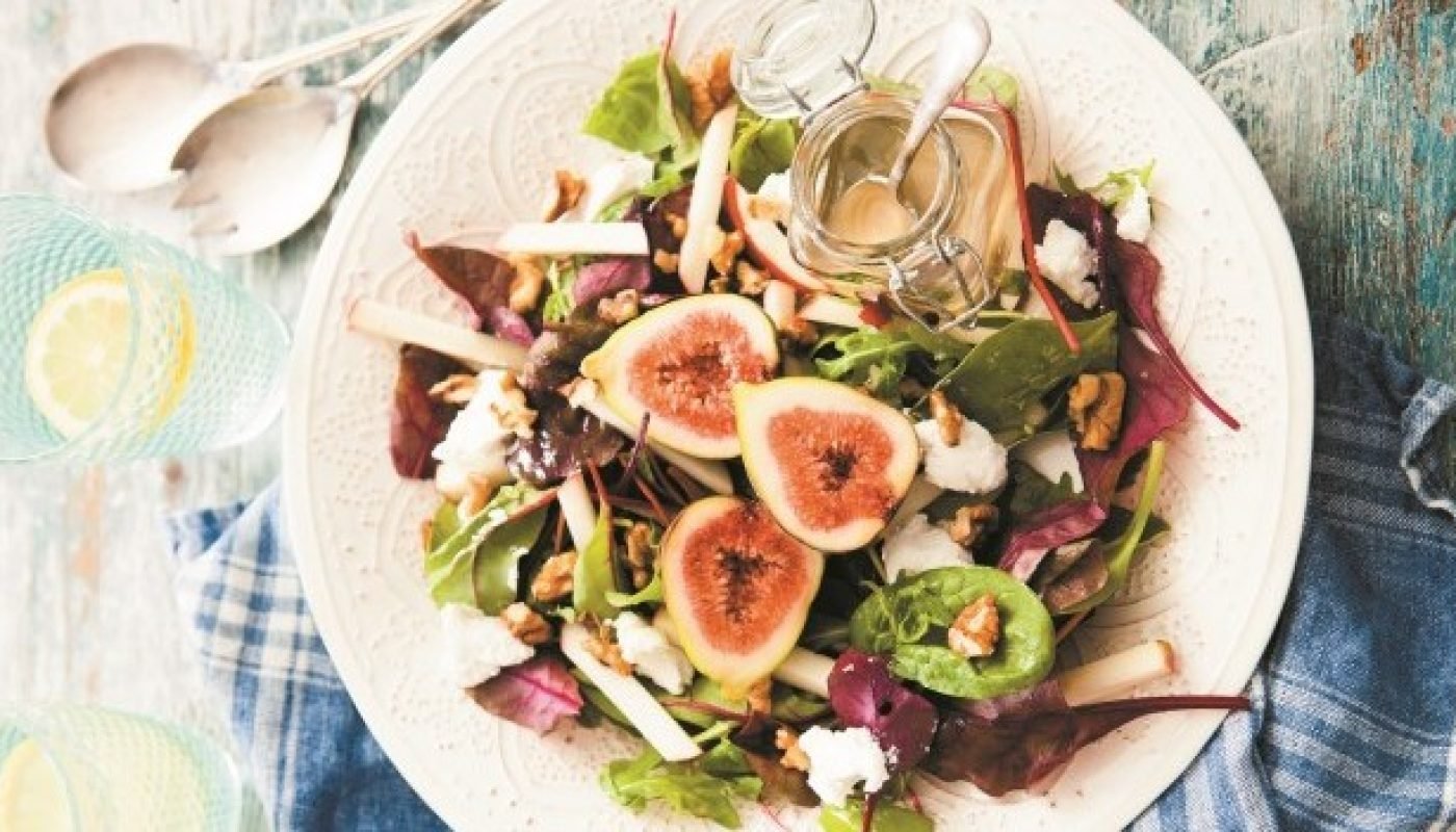 Fiona Uyema Irish Goat's Cheese, Fig & Apple Salad