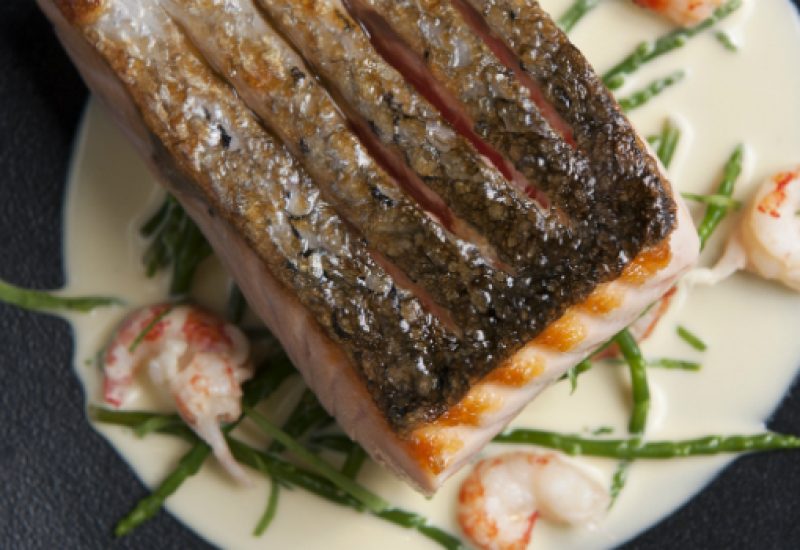 Irish Salmon Crawfish Samphire and Country Butter