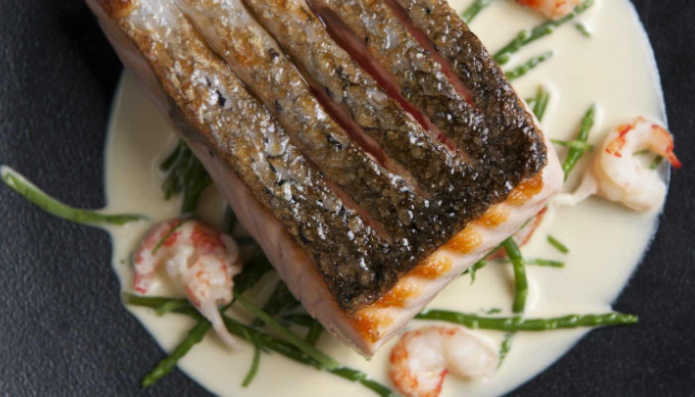 Irish Salmon Crawfish Samphire and Country Butter