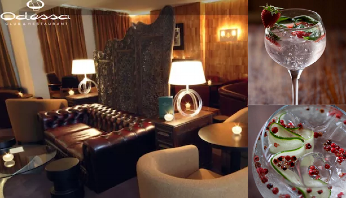 It's Gin O'Clock at Odessa Bar: Share 4 of their Signature G&Ts for two people for only €28