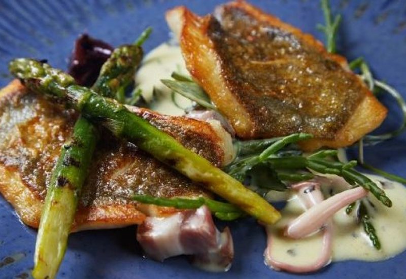 John Dory Recipe with Asparagus, Samphire, Ballyhoura Mushrooms & Seaweed by Chef Bryan McCarthy Picture: Miki Barlok