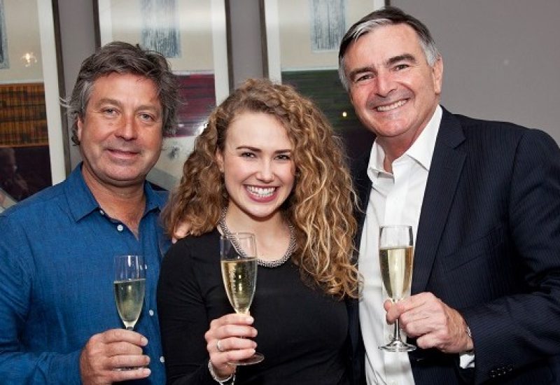 John Torode, Kate Barry and Neil McGuigan at the launch of McGuigans new wines in One Pico
