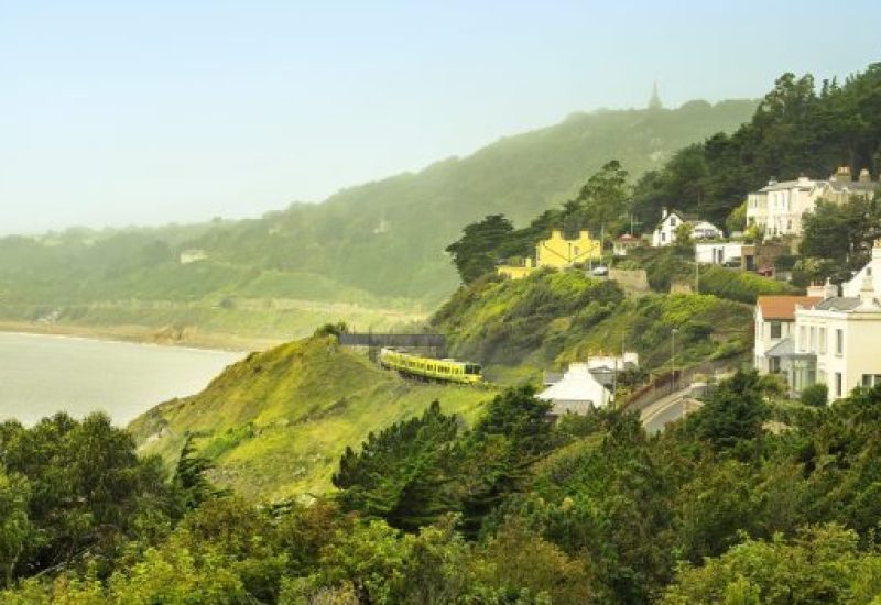 view from Sorrento Park overlooking the coast of Killiney, Dublin