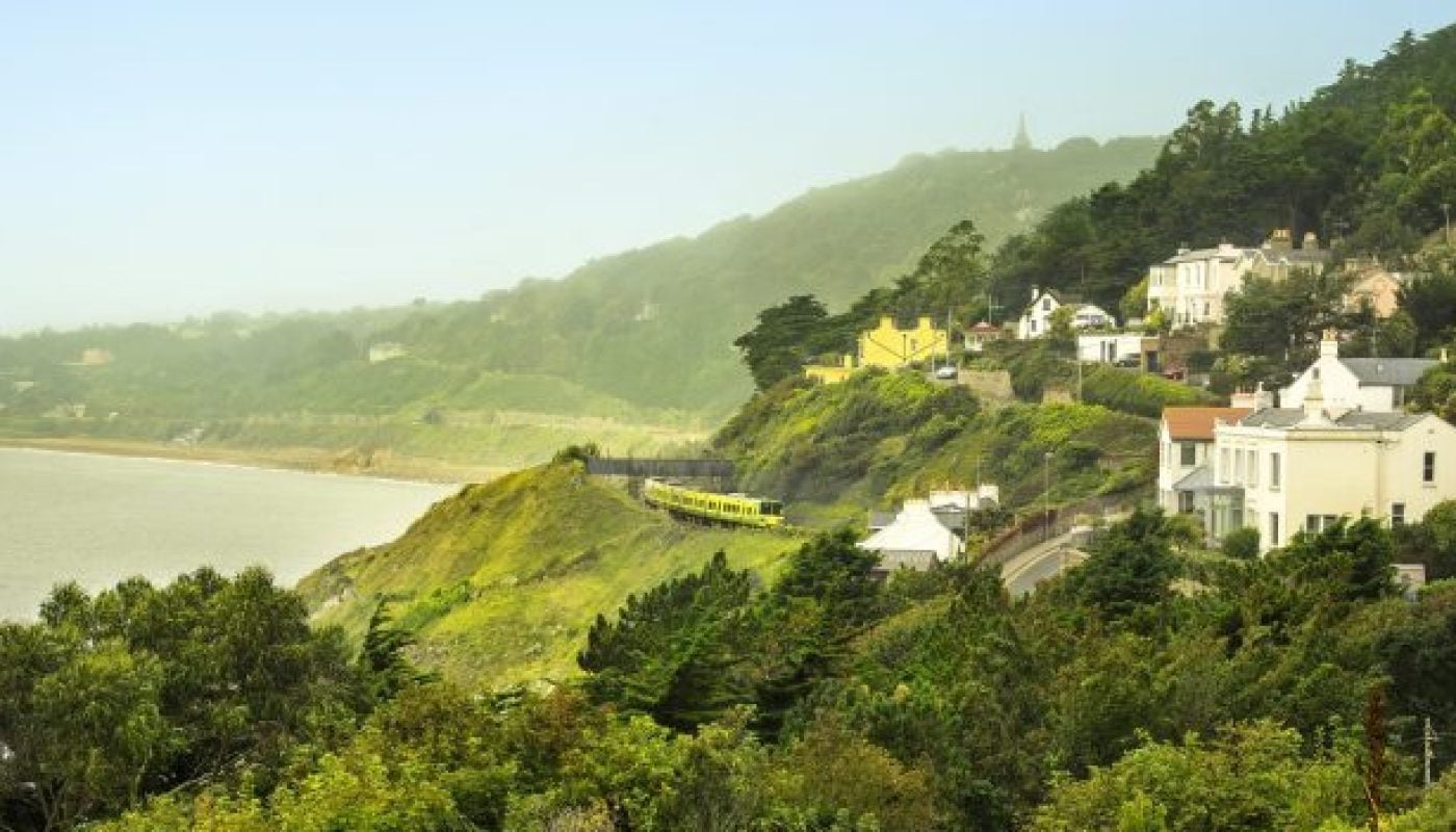 view from Sorrento Park overlooking the coast of Killiney, Dublin