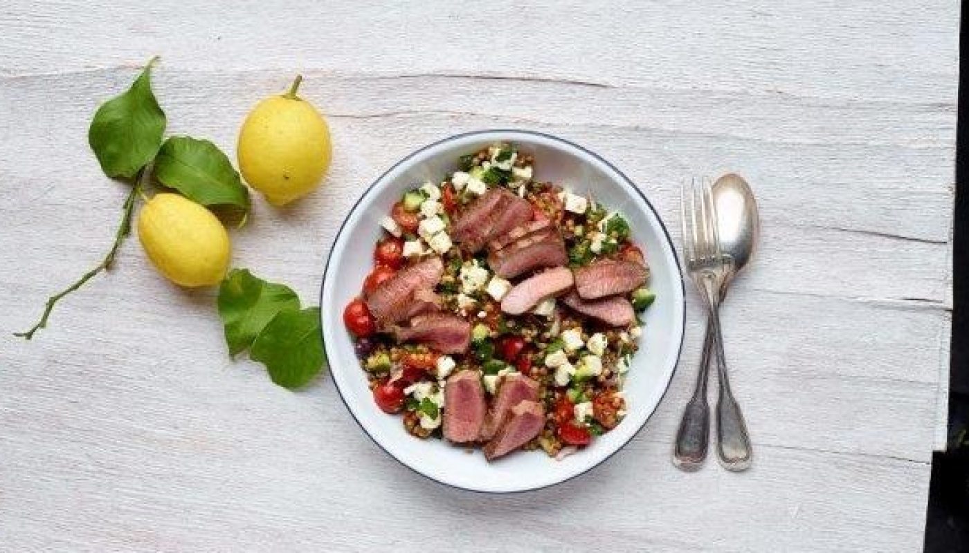 Lamb Greek Salad with Lentils and Lamb 2 (1)