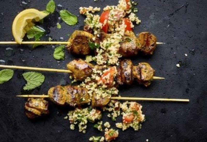 Lamb Kebabs with Spices and Raisin Tabbouleh 2 (2)