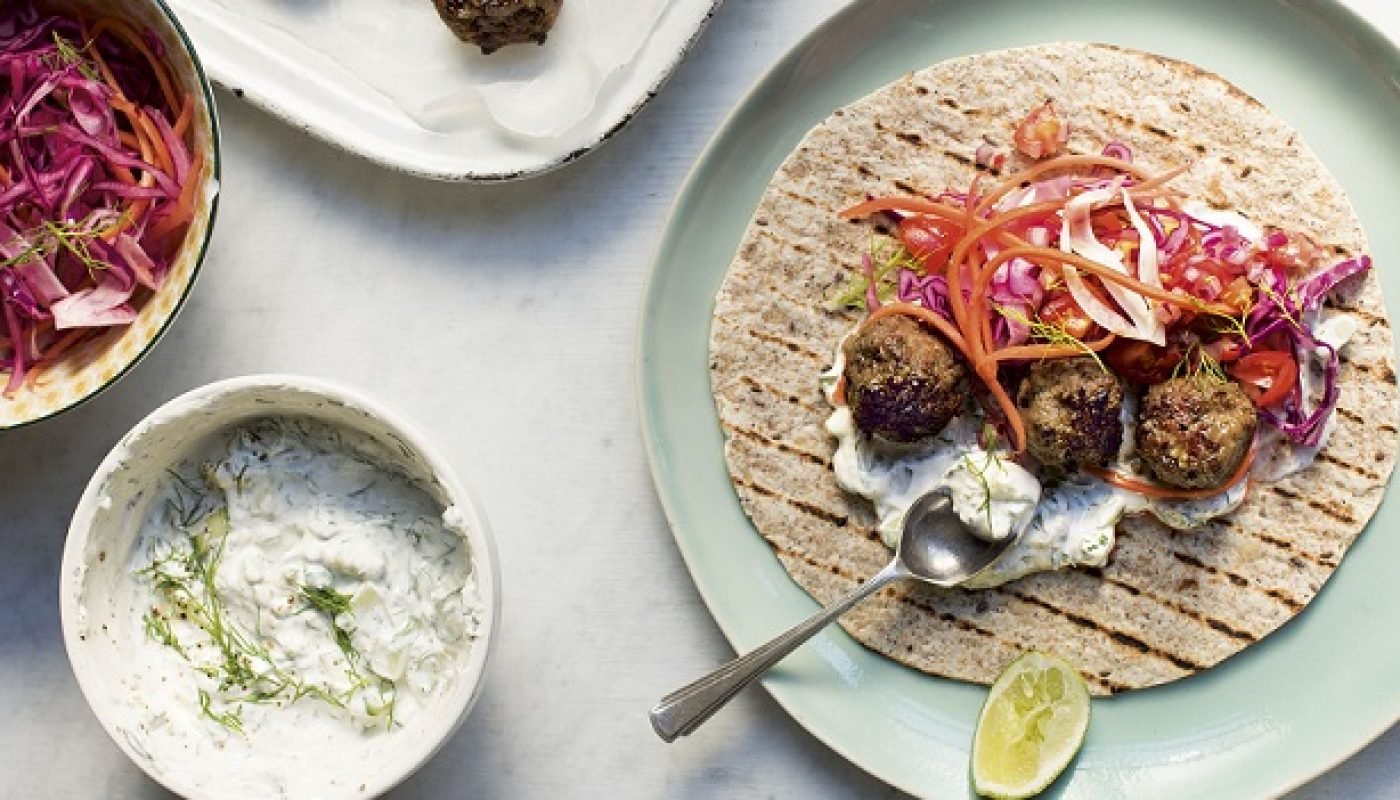 Lamb Meatball Wraps Recipe