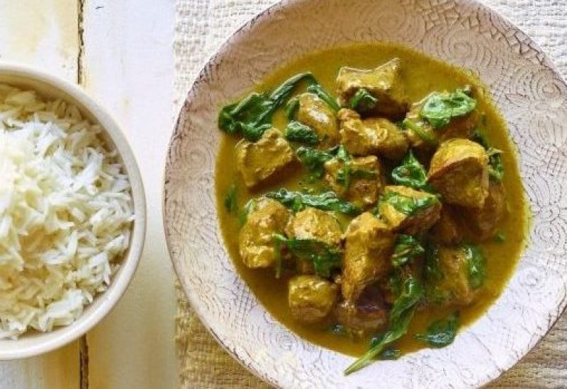 Lamb curry with spinach - compressed