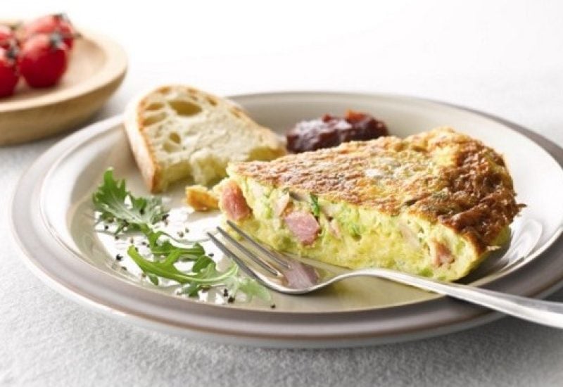Leek, Mushroom and Ham Omelette Recipe from Bord Bia