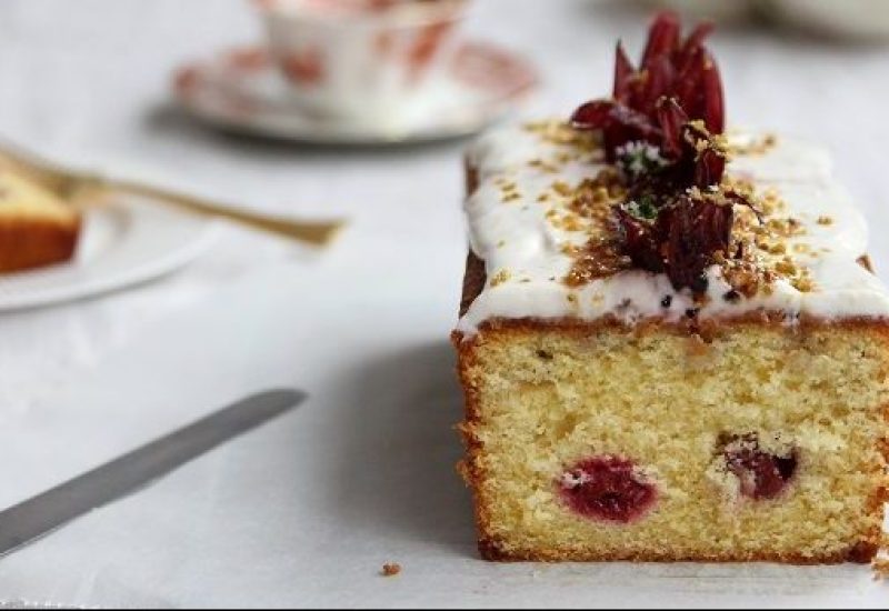 Lemon Hibiscus Loaf Cake Recipe