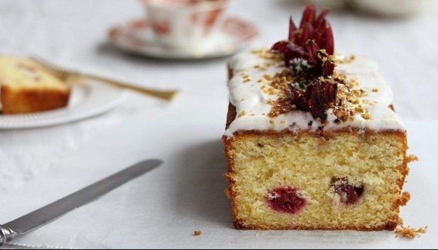 Lemon Hibiscus Loaf Cake Recipe